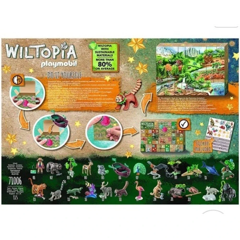 (b41/5)Playmobil 71006 Wiltopia DIY Advent Calendar : Animals Around the World